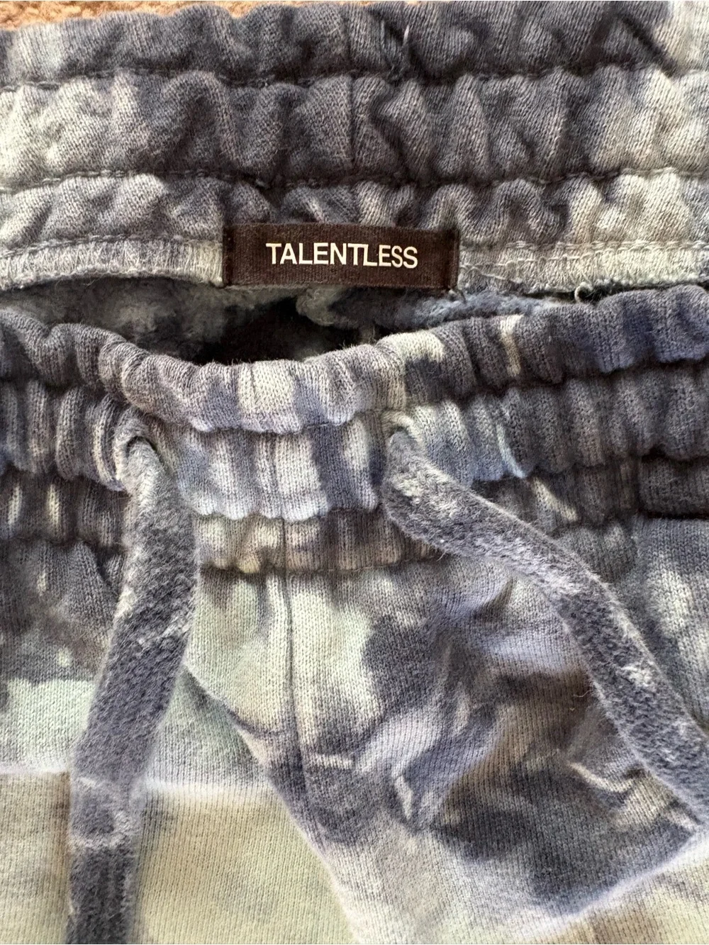TALENTLESS Blue Heavyweight Tie-Dye Jogger Sweatpants – Size Medium
